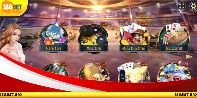 Sản phẩm giải trí đa dạng tại 188BET